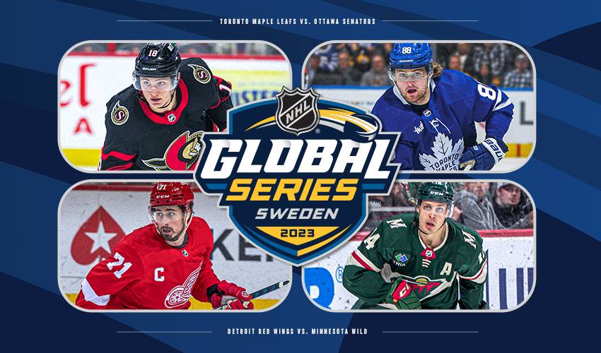 Red Wings, Wild, Senators and Maple Leafs Headline the 2023 NHL Global Series – Sweden