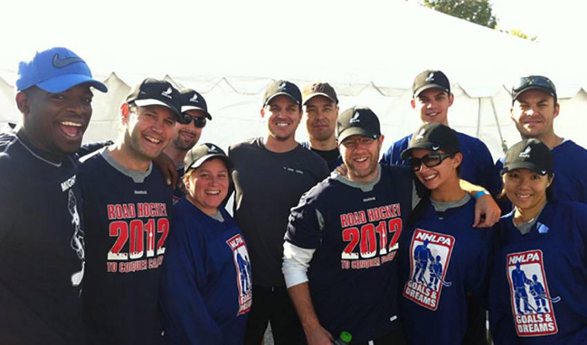 NHLPA Plays Road Hockey to Conquer Cancer