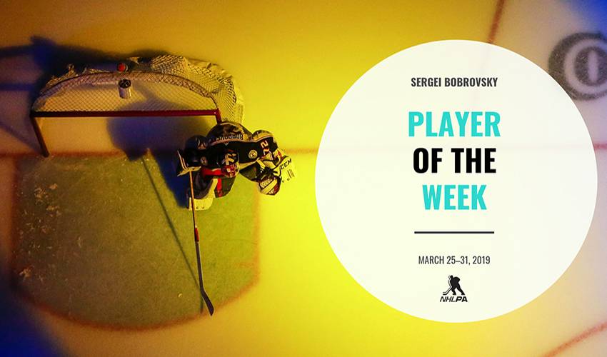 Player of the Week | Sergei Bobrovsky
