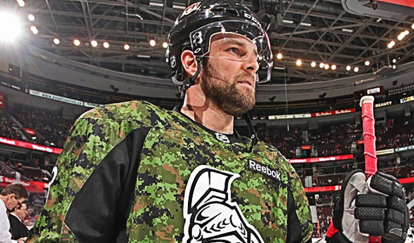 ottawa senators military jersey