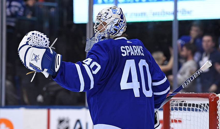 Maple Leafs sign goaltender Garret Sparks to one-year contract worth $750,000