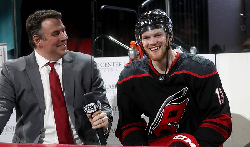 Foegele Stepping Up For Canes In Playoffs Debut Nhlpa Com