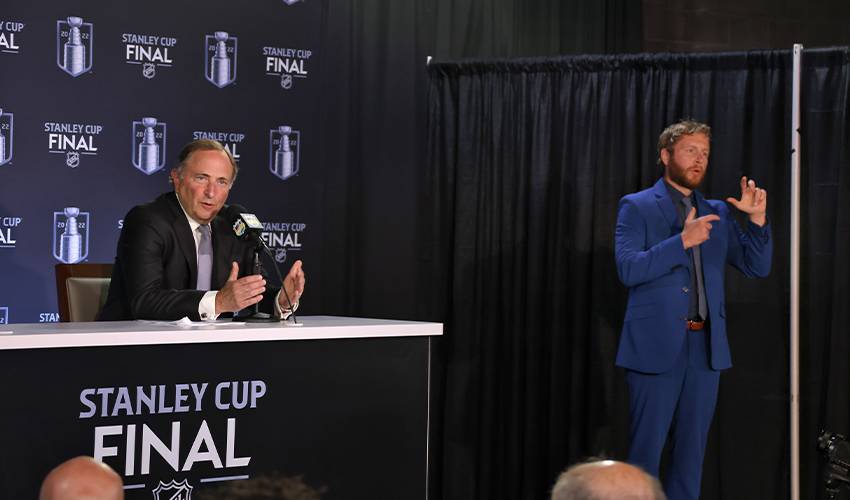 The Stanley Cup Final in American Sign Language is a welcome addition for Deaf community