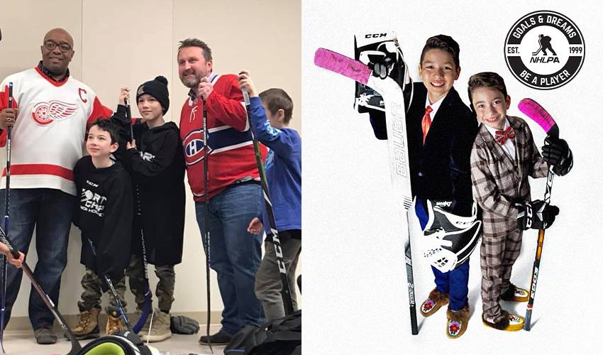 Fort Mac Hockey Brothers and NHLPA Goals & Dreams help bring hockey to  Alberta youth