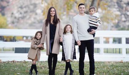 Marc-Andre and Veronique Fleury and family. Pittsburgh Penguins