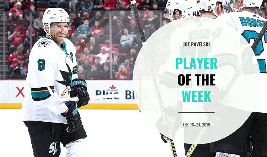 Joe Pavelski named NHL's First Star of the Week – East Bay Times