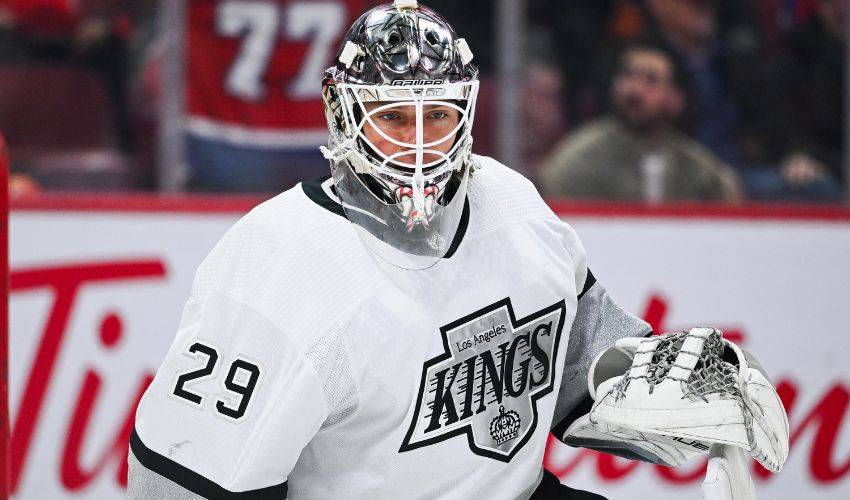 Kings goaltender Pheonix Copley will miss the rest of the season after having knee surgery