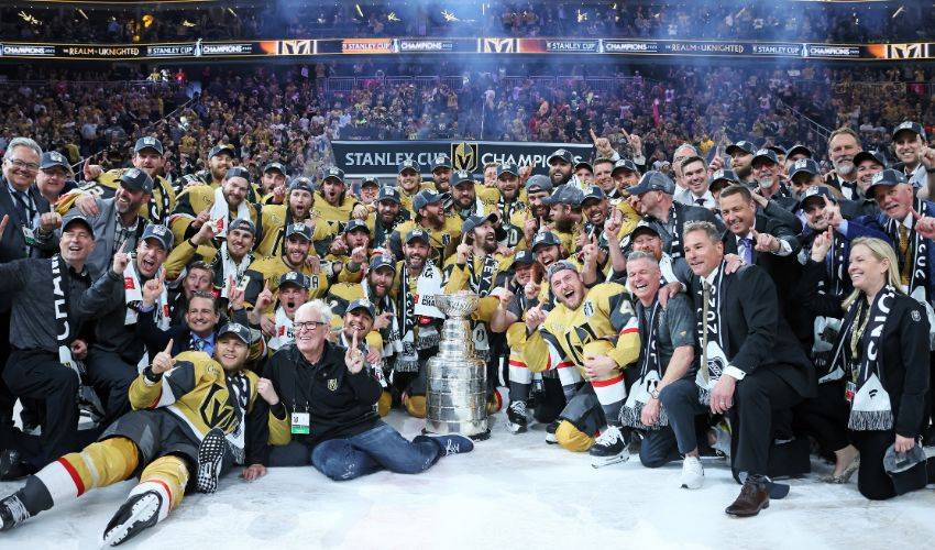 Vegas Golden Knights are the first team to get the Stanley Cup