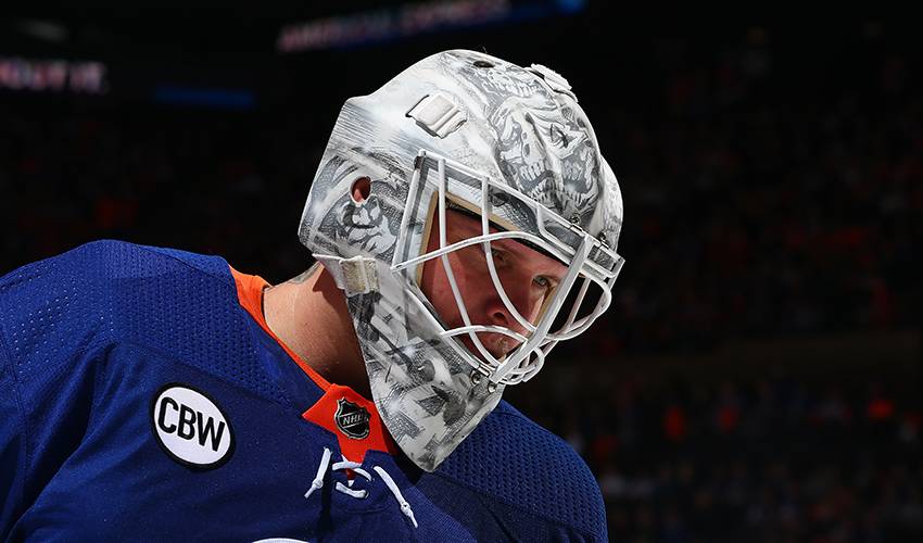 Robin Lehner's mask is well worth - New York Islanders