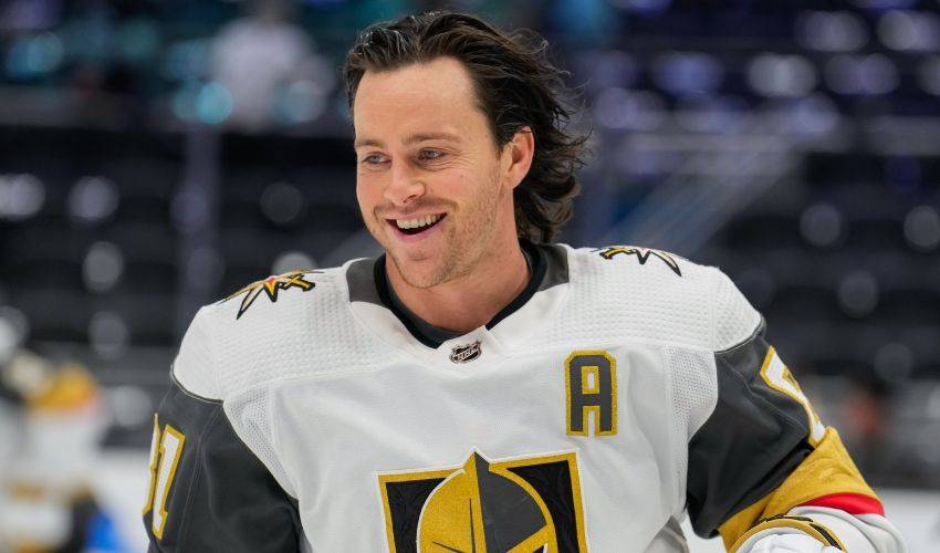 Jonathan Marchessault representing Vegas Golden Knights at NHL