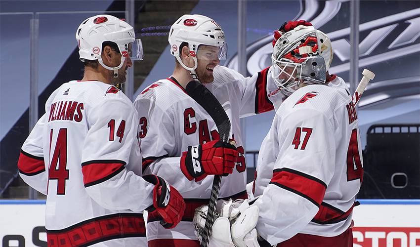 From a couch in Kelowna to NHL ice in Toronto, James and April Reimer still in sync