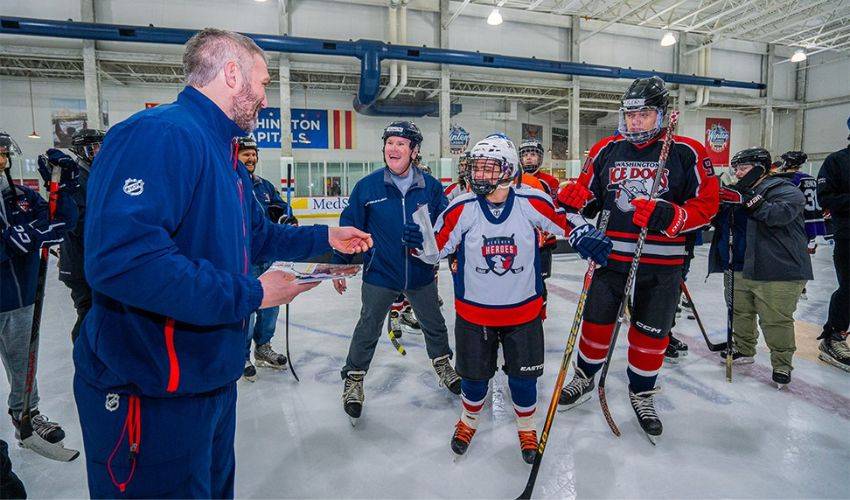 Ovechkin hosts seventh American Special Hockey Association clinic