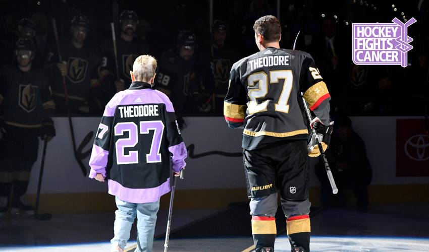 A man of few words, Shea Theodore has an important message