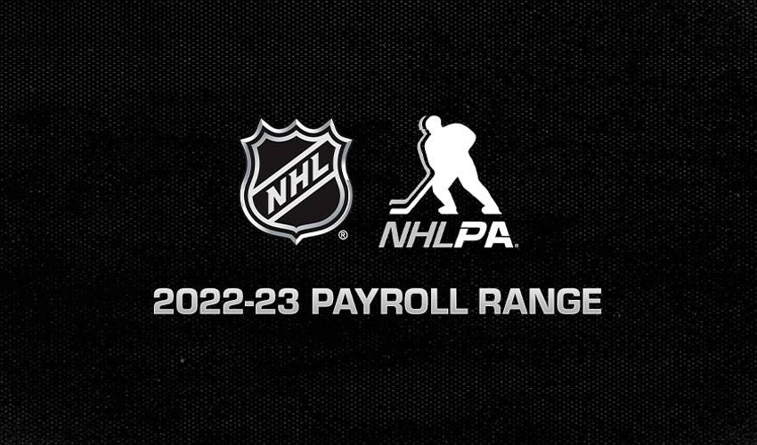 NHL, NHLPA announce team payroll range for 2022-23