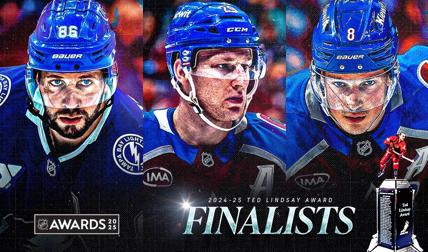 2024-25 Ted Lindsay Award: Kucherov, MacKinnon, Makar announced as finalists for most outstanding player