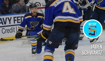 NHL - St. Louis Blues star Jaden Schwartz honors his sister's