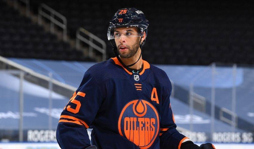 Darnell Nurse #25 - Autographed 2022-23 Edmonton Oilers Pre-Game