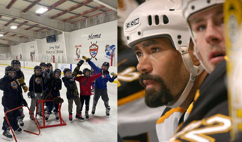 NHLPA Goals & Dreams helps NHL alumnus Sandy McCarthy bring hockey to Délı̨nę