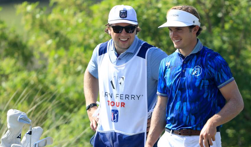 Old pals McAvoy and Nicholas reconnect on the links