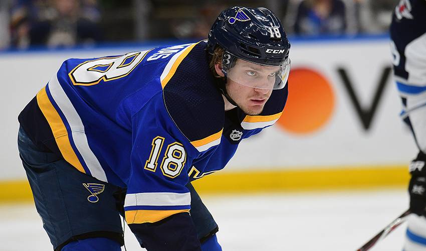 Blues rookie Thomas playing above his age in playoff run