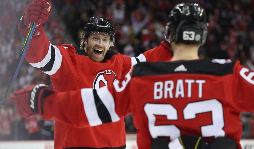 First look at Dougie Hamilton in a Devils uniform 👀