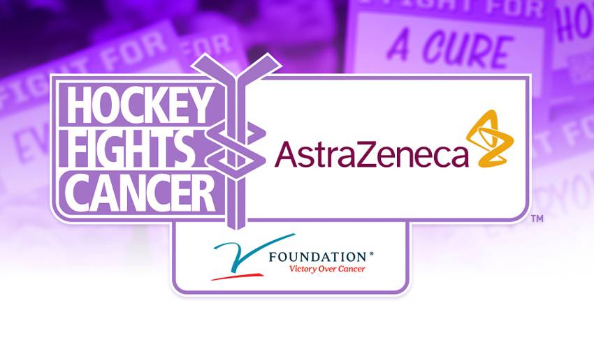 NHL, NHLPA announce year-long Hockey Fights Cancer initiative powered by the V Foundation for Cancer Research presented by AstraZeneca