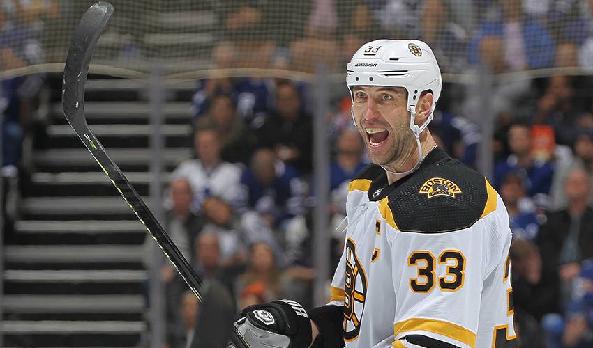 Bruins captain Zdeno Chara makes history with winning goal against Maple Leafs