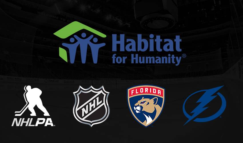 Panthers, Lightning, NHL, & NHLPA Build Homes Affected By Hurricane Irma in Partnership With Habitat for Humanity