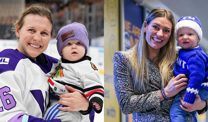 Opponents on the ice, athlete-mothers Coyne Schofield and Spooner share common bond