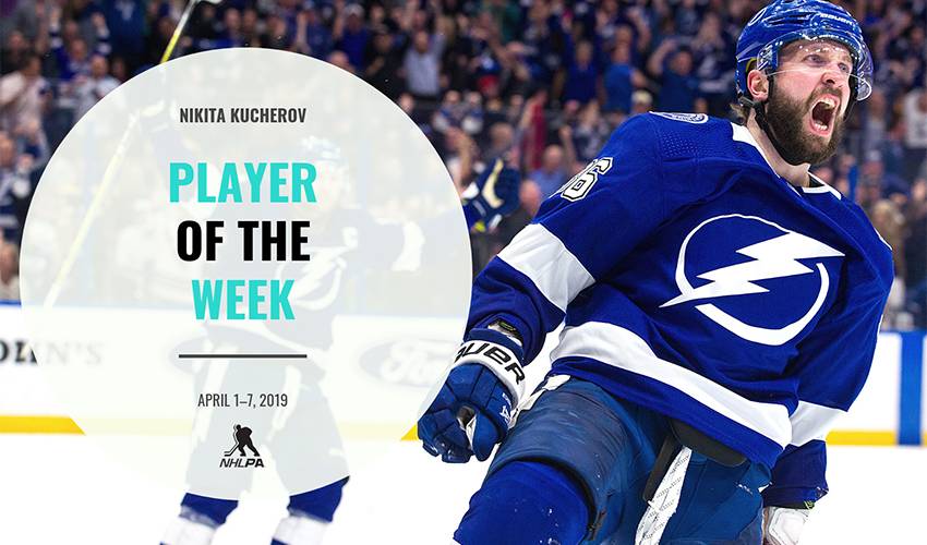 Player of the Week | Nikita Kucherov | NHLPA.com