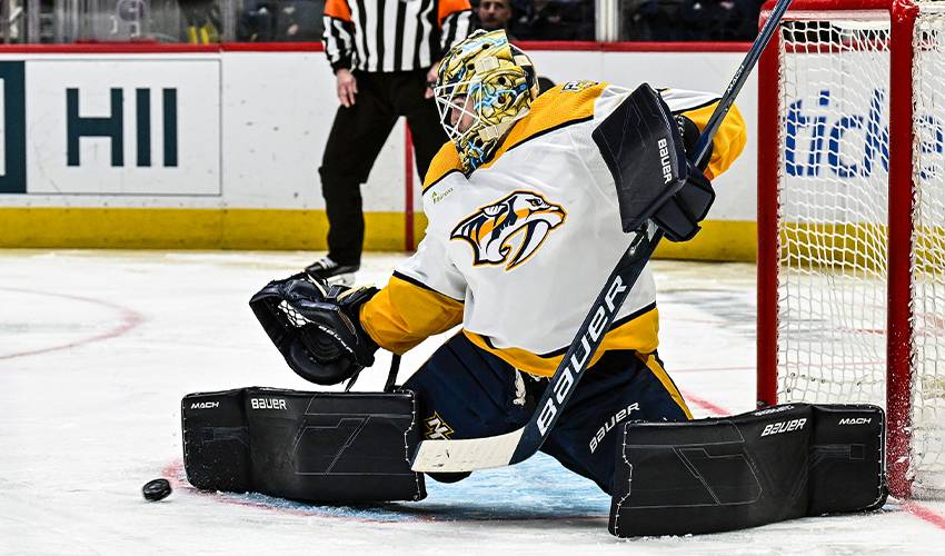 The Sharks acquire prized goaltending prospect Yaroslav Askarov from the Predators