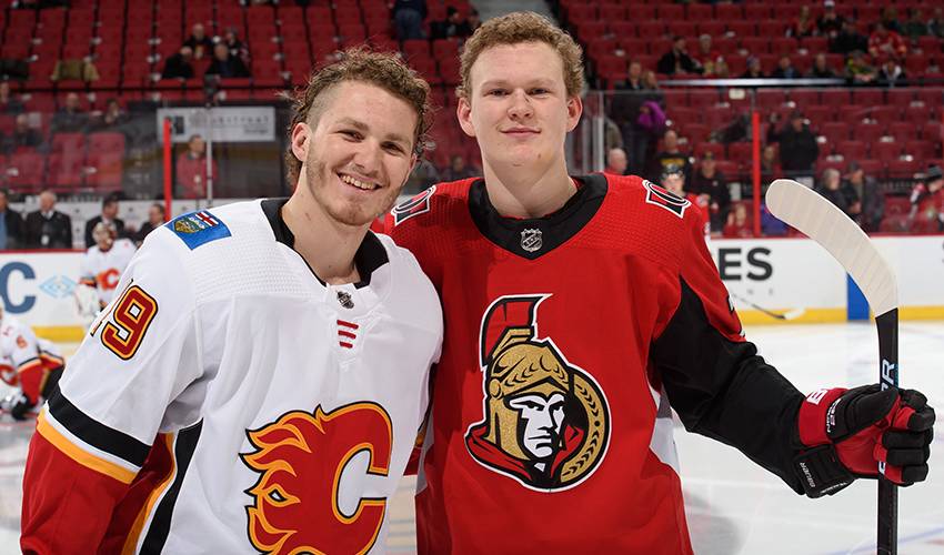 Flames/Sens series a special showdown for Tkachuk brothers