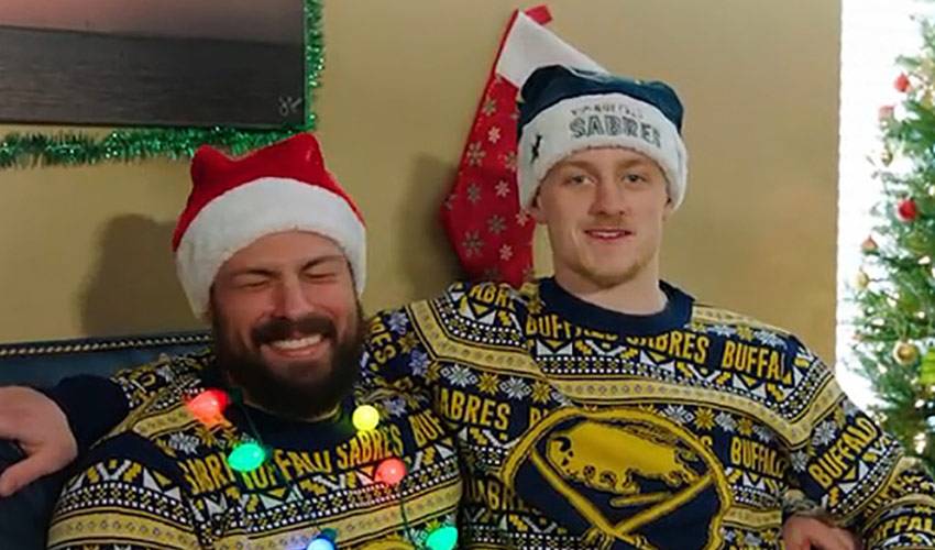 Buffalo Sabres Players Perform A Classic Holiday Tune