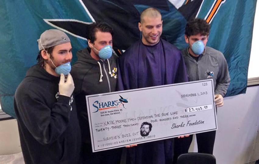 SHARKS FORWARD BRENT BURNS ANNOUNCES “BURNZIE'S BUZZCUT FOR CHARITY”