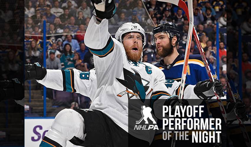 Pavelski Puts Sharks in Command