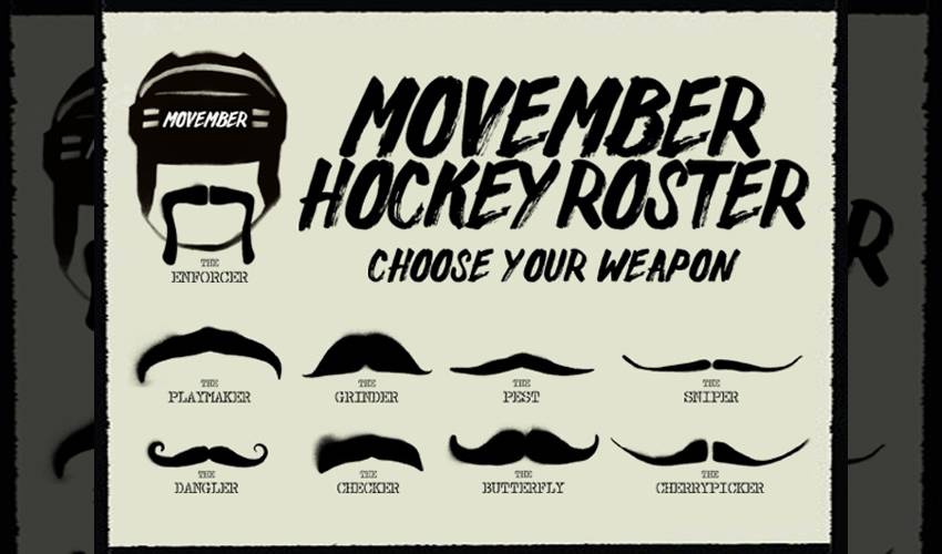 Hockey Fights Cancer and Movember: Flyers using mustaches to bring